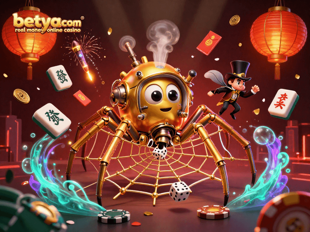 Experience the thrill at betya.com real money online casino with vibrant 3D steampunk visuals.