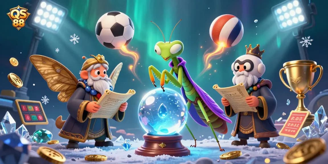 Engage with QS 88's immersive casino magic featuring a fortune teller and librarian.