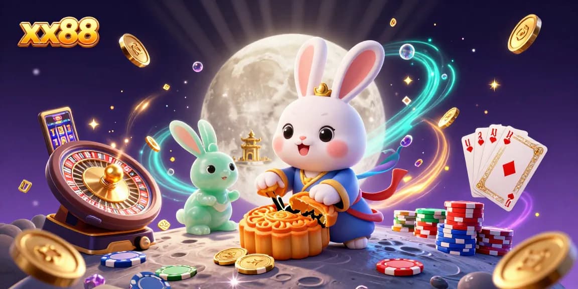 Engage with xx88's thrilling casino adventure featuring vibrant moon rabbits and endless games