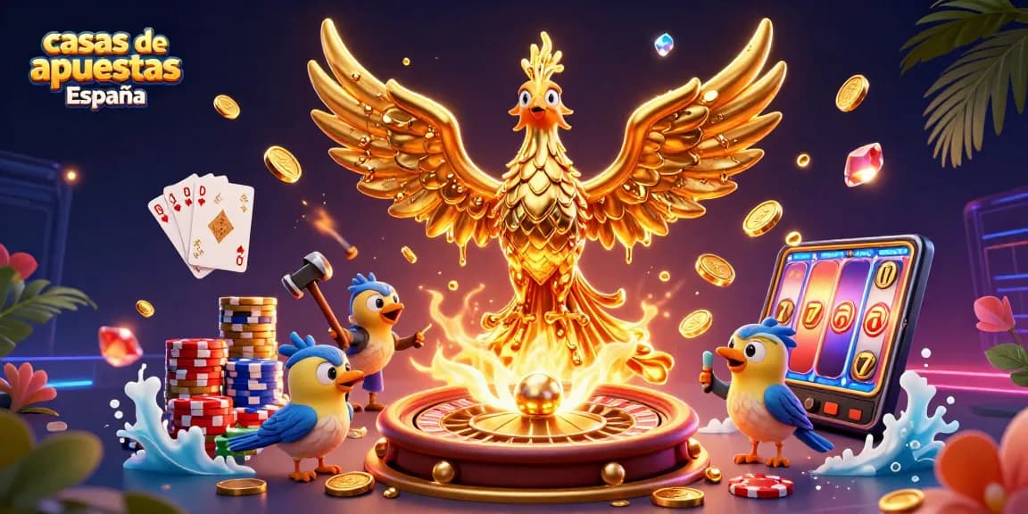 Las casas de apuestas en España presentan un dinámico escenario de apuestas deportivas con oro, monedas y emoción.