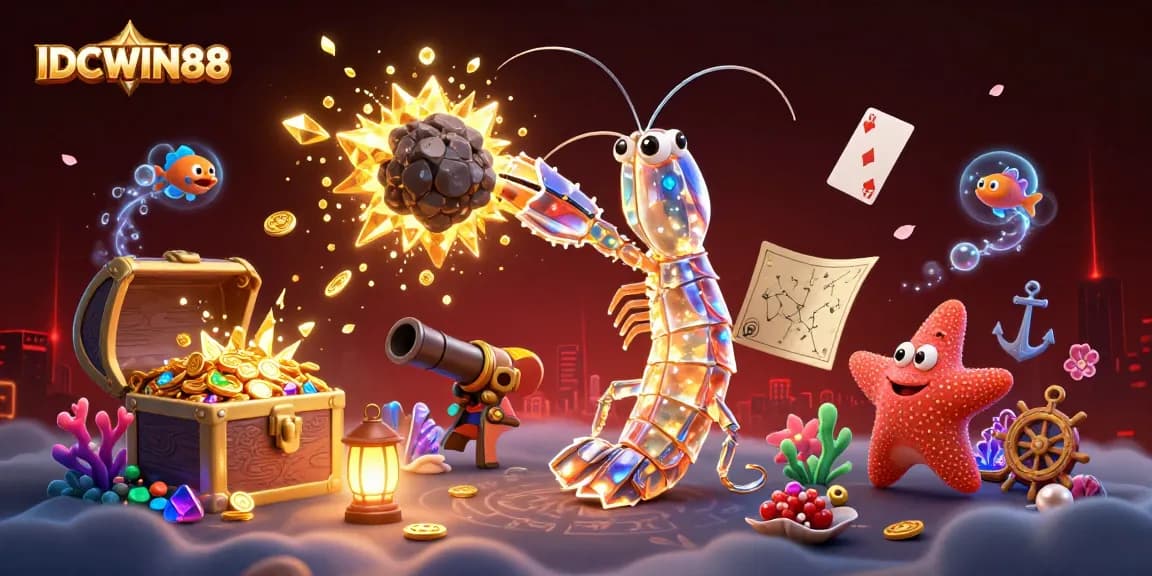 Experience high-stakes gaming with IDCWIN88, where a galactic samurai bursts through asteroids of gold.