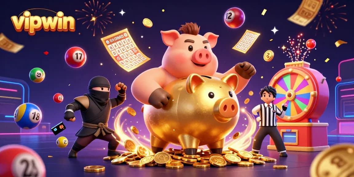 Experience the energetic vibes of vipwin with an action-packed casino scene featuring vivid elements.