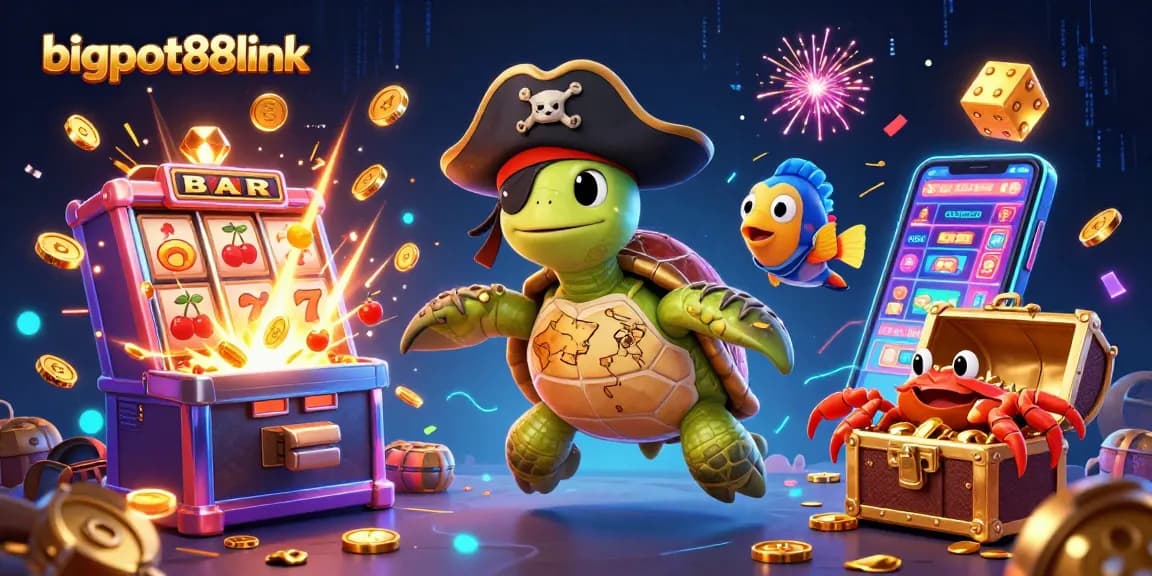 Experience bigpot88link with thrilling casino elements and vibrant visuals in this captivating illustration.