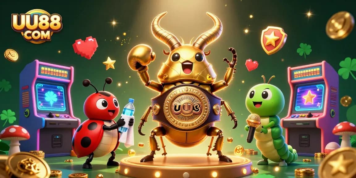 Experience thrilling gameplay with UU88 COM at a vibrant online casino scene featuring captivating characters.