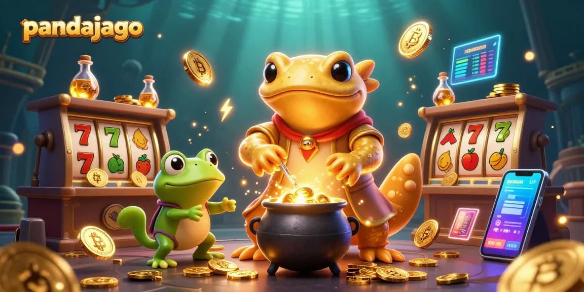 Pandajago menghadirkan slot gacor dalam ilustrasi 3D yang menakjubkan dengan simbol keberuntungan dan koin emas