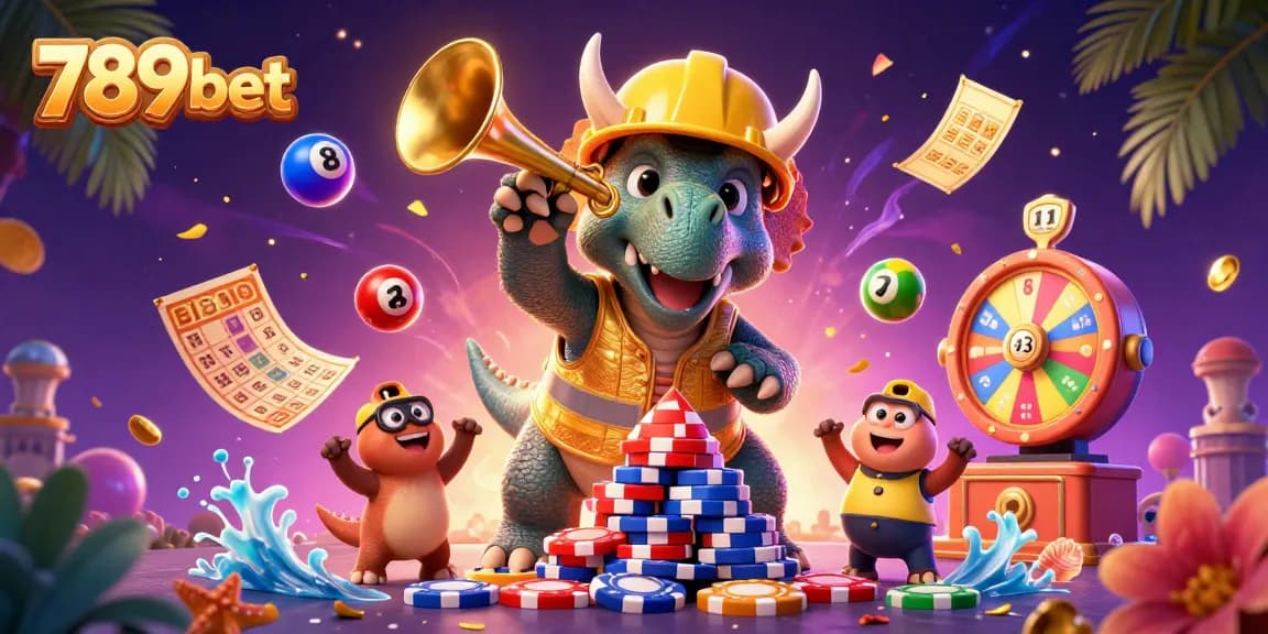 Engage with 789bet's thrilling lottery celebration featuring unique 3D characters and dynamic gaming elements.