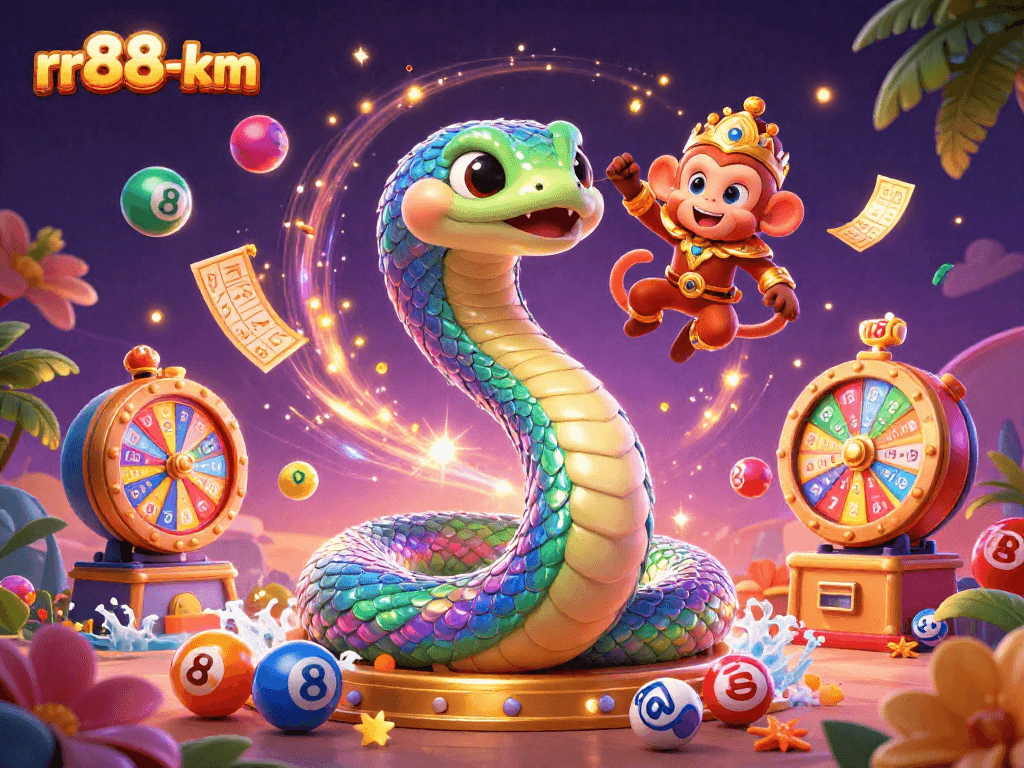 Engage with rr88-km and experience lottery excitement through vibrant 3D illustration.