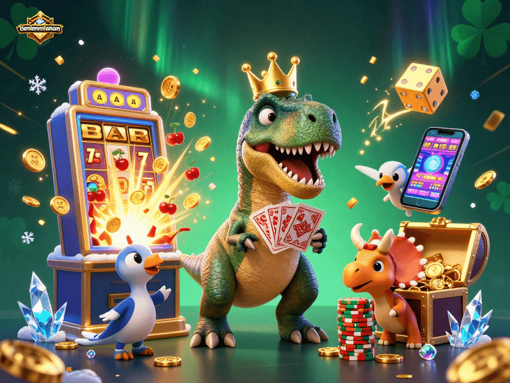 Engage in thrilling gameplay with the friendly characters of tienlenmiennam, shuffling cards and stacking chips.