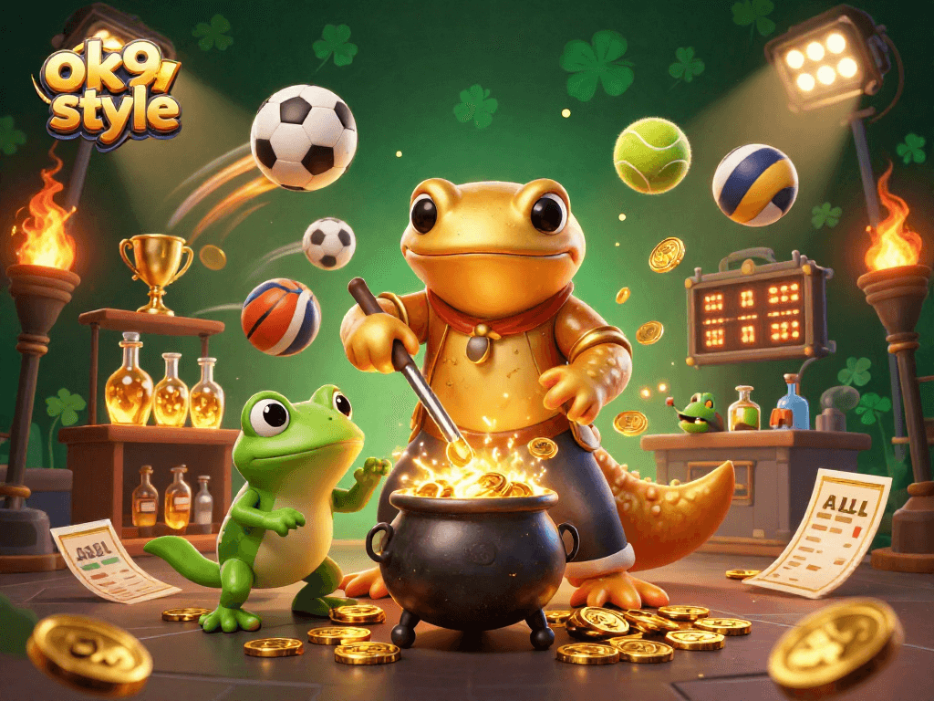 Experience thrilling action with ok9 style, as characters create gold and sports excitement!
