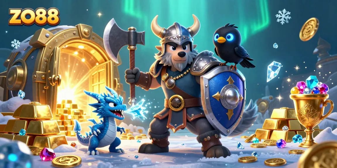 Experience thrilling gameplay with zo88 at the vibrant 3D casino filled with treasures.