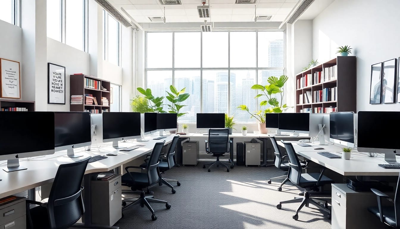 Innovative workspace at csc hamburg fostering productivity and creativity.