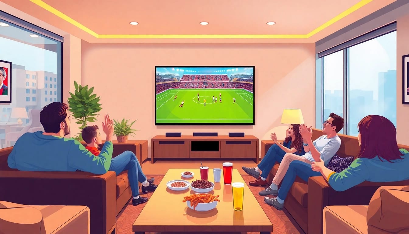 Menonton bolakami dalam suasana nyaman dengan tayangan langsung sepak bola.