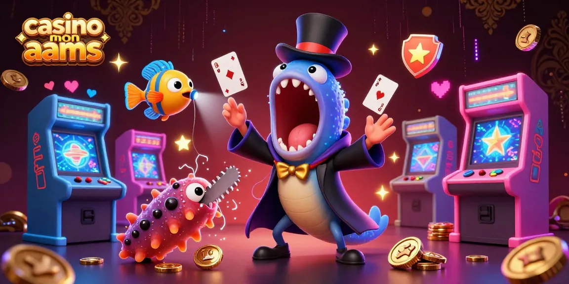 Gioca nei casino non AAMS con un'illustrazione animata di un'anguilla bioluminescente.