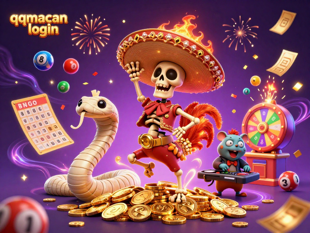 Engage in thrilling gameplay with qqmacan login as our vibrant characters shine in a dynamic celebration!