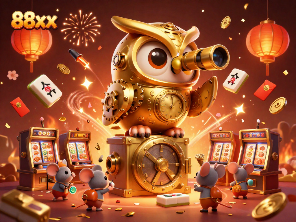 Capture stunning moments at 88xx casino with a dynamic illustrated scene filled with fortune and excitement.