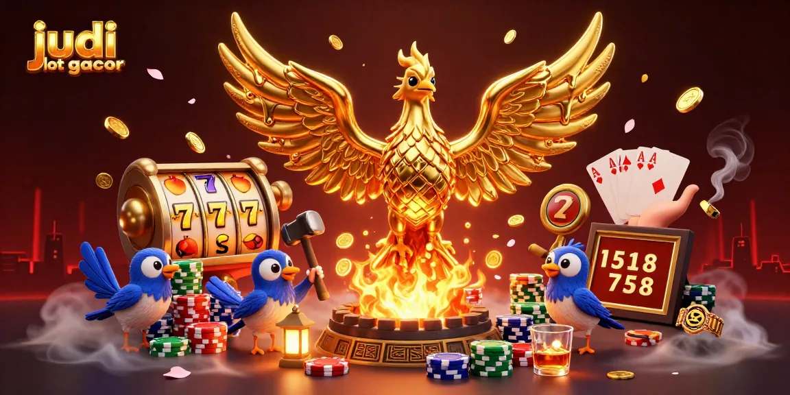 Menggandakan kemenangan saat bermain judi slot gacor dengan ilustrasi perayaan slot yang penuh energi dan keberuntungan.