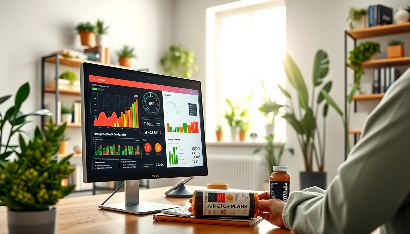 Nutritionist utilizing AI nutrition tools to analyze dietary data effectively.
