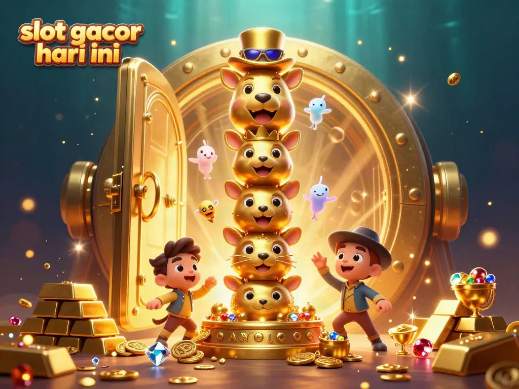 Experience thrill with slot gacor hari ini featuring animated totems and treasure in an engaging casino scene.