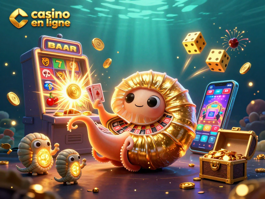 Profitez des jeux de casino en ligne avec des machines à sous, un rouleau doré et des récompenses éclatantes.