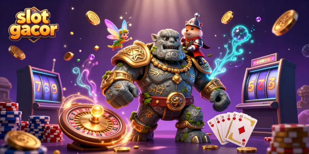 Menggandakan peluang menang dengan slot gacor dalam ilustrasi 3D memukau.