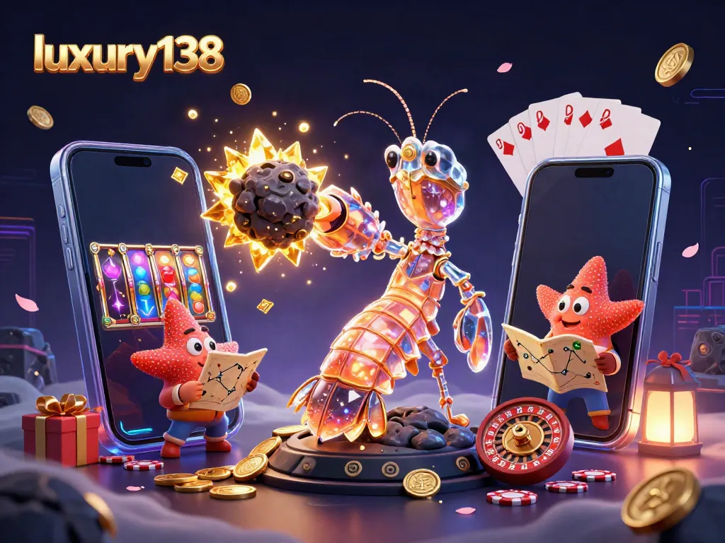 Join luxury138 in a cosmic casino deal as galactic heroes win big amid golden coins and magical elements.
