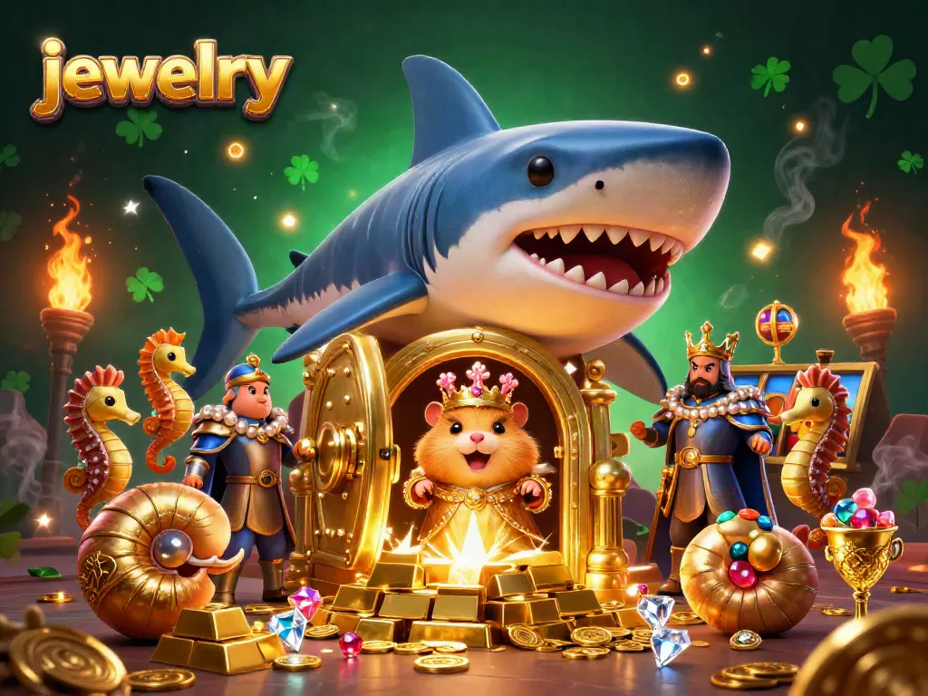 Experience thrilling jewelry adventures as the hamster king spins casino reels with epic treasures.