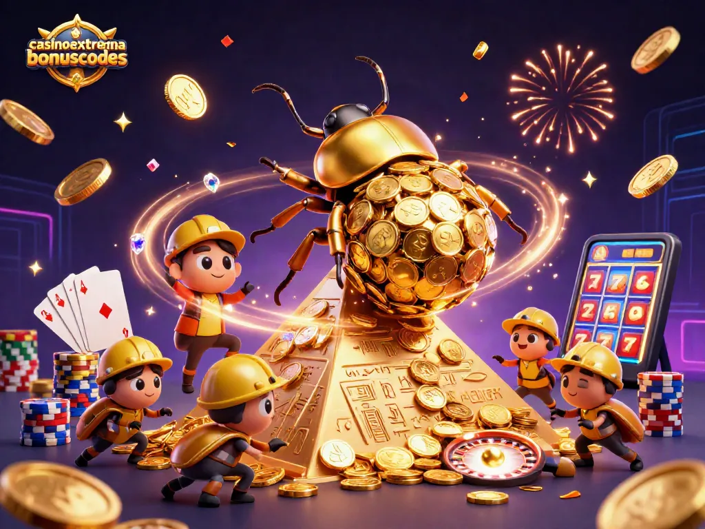Engage with casinoextremebonuscodes for epic golden beetle adventures in a vibrant casino world.