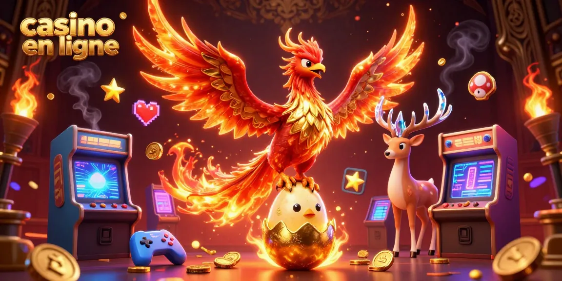 Profitez du casino en ligne avec une scène dynamique mettant en valeur des personnages de jeu captivants.