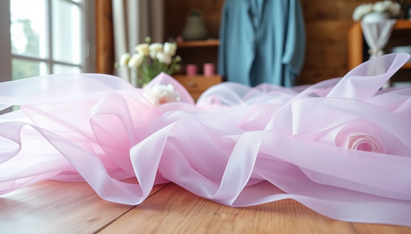 Tule voor decoratie in diverse pastelkleuren, perfect voor feestelijke projecten.