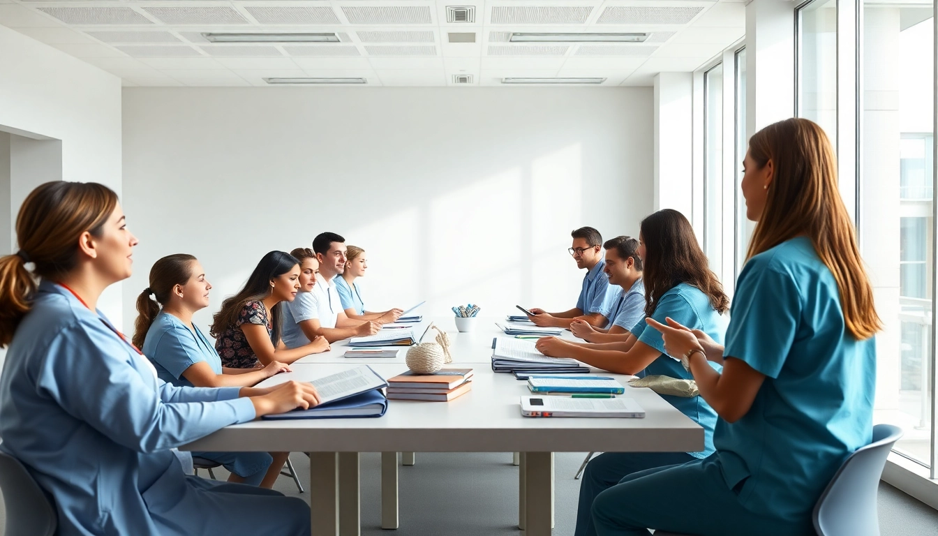 Dynamic NGN NCLEX review Houston session with students collaborating in an engaging environment.