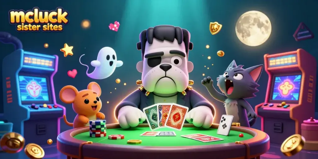Engage with mcluck sister sites showcasing thrilling casino elements in a vibrant scene.