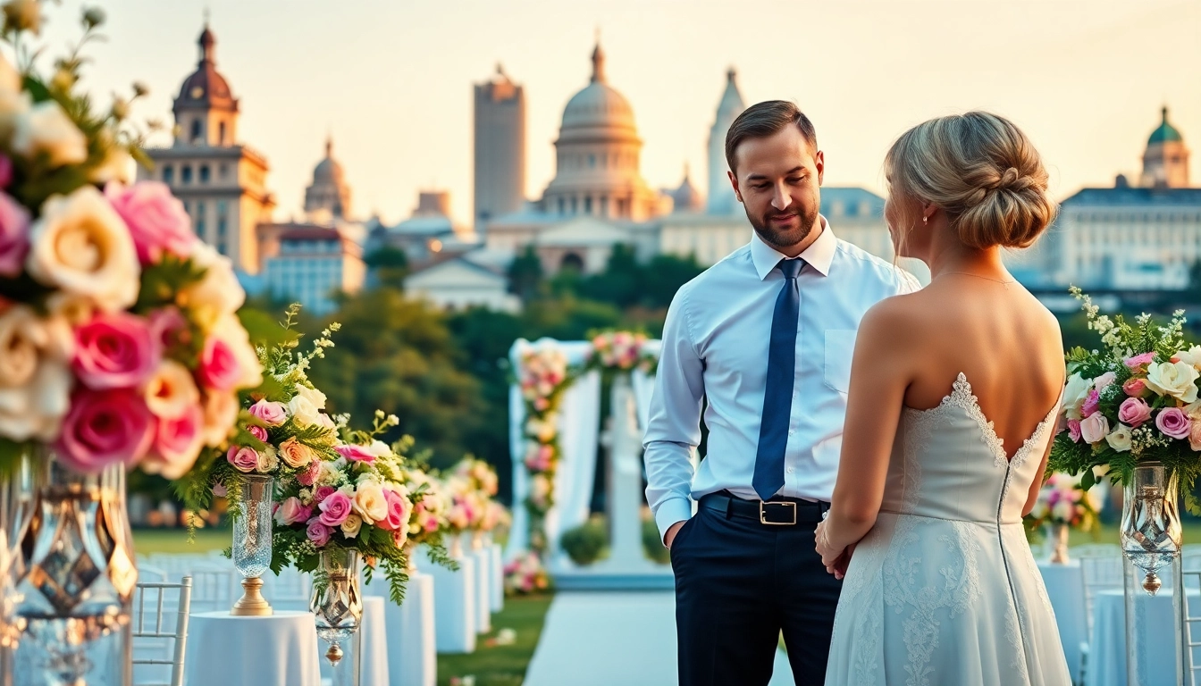 Washington dc wedding coordinator arranging a picturesque wedding ceremony with stunning floral designs.