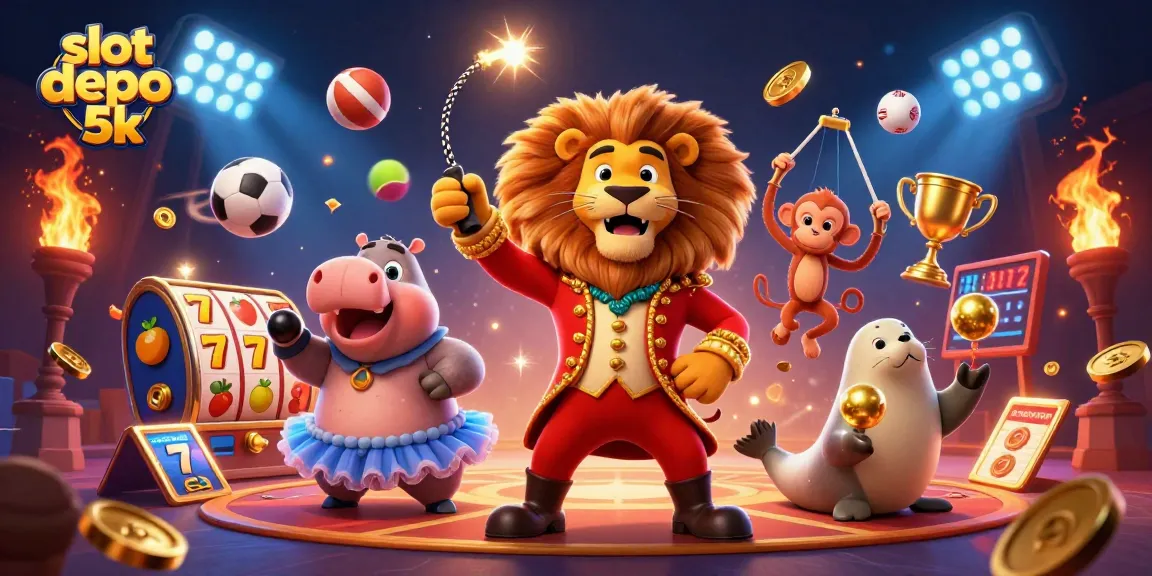 Slot depo 5k menampilkan berbagai simbol keberuntungan dalam ilustrasi 3D yang menarik.