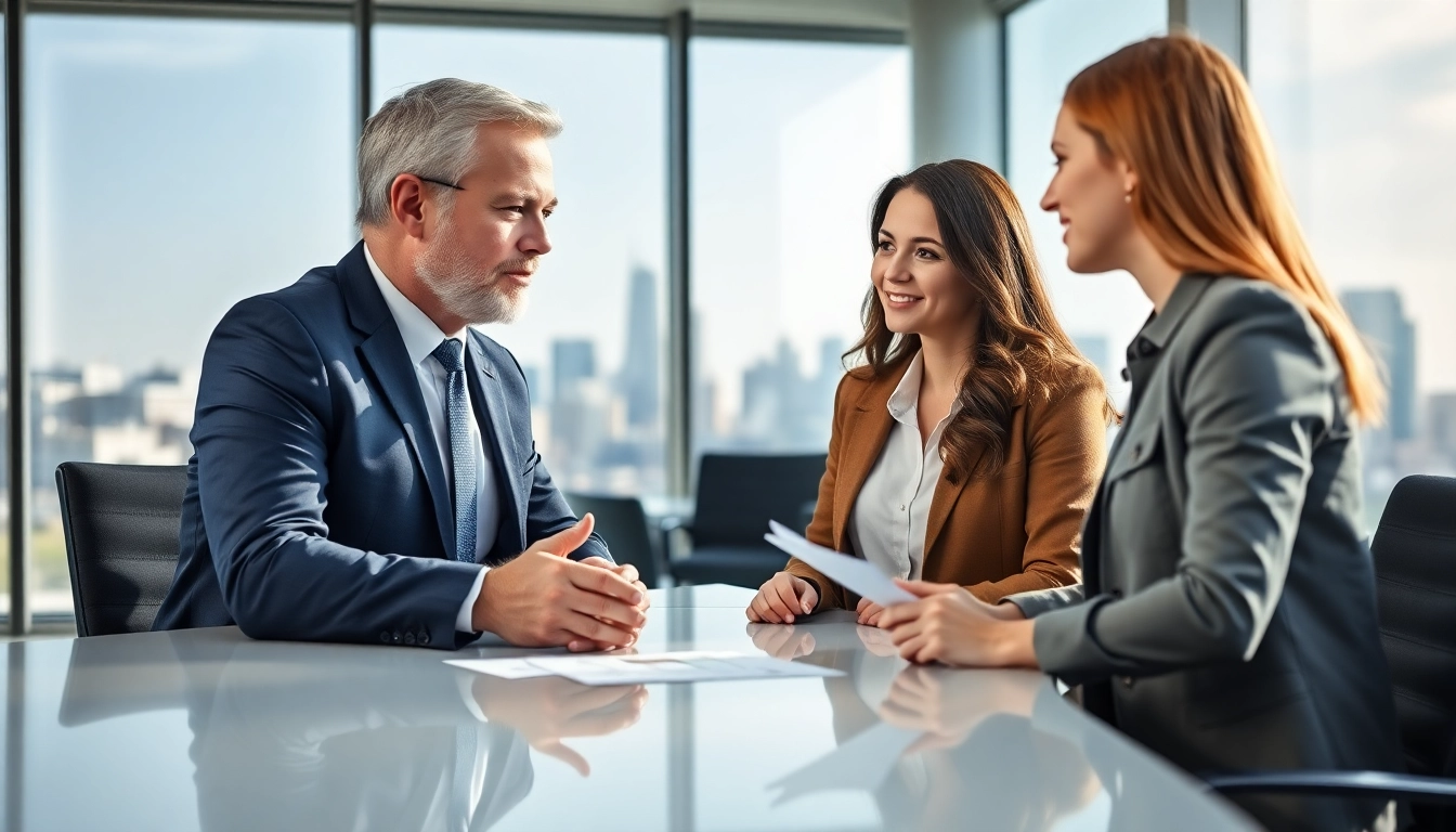 Engaging discussion on merchant cash advance for small business benefits between advisor and owner.