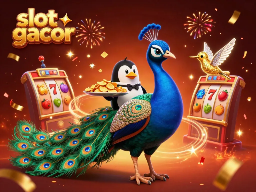 Engage in thrilling slot gacor games with vibrant characters and dynamic casino elements.