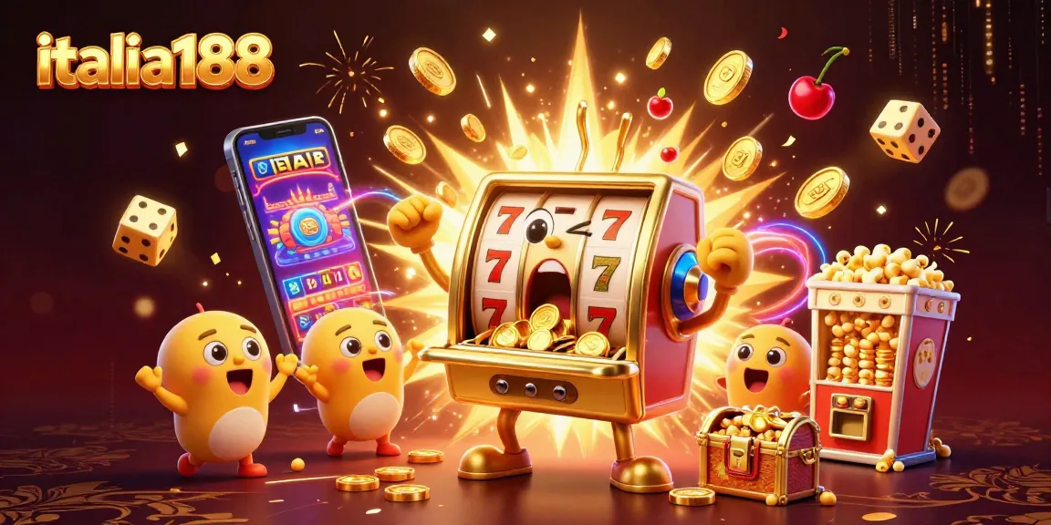 italia188 mesin slot emas dan teman merayakan kemenangan jackpot sambil dikelilingi koin emas
