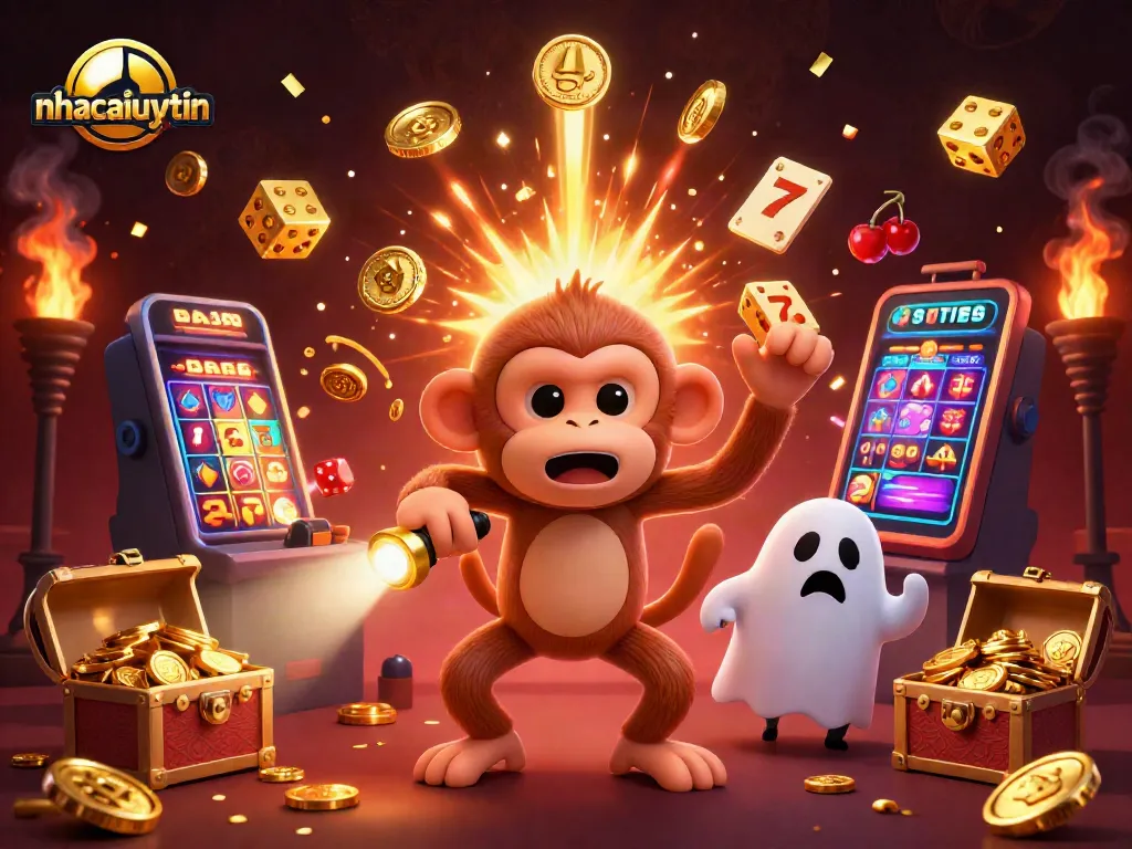 Experience excitement at nhacaiuytin with lively characters and vibrant casino elements.