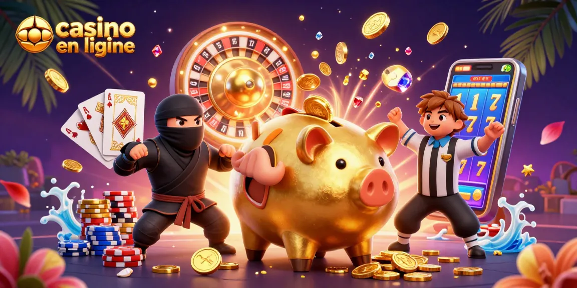 Retrouvez le casino en ligne avec des personnages ludiques et des éléments de jeu éblouissants.