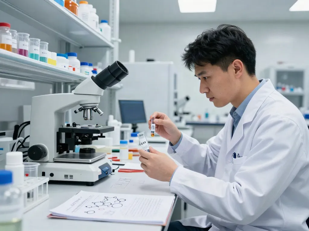 ss31 peptide buy analysis in a bright lab, researchers examining peptide samples