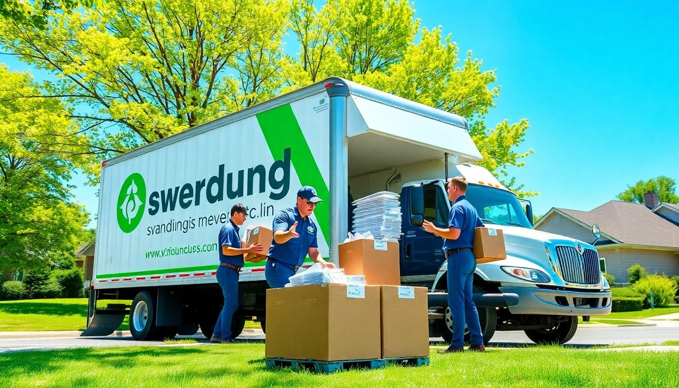 Scheduled shredding pickup Cleveland Ohio performed by professional staff in an urban setting.