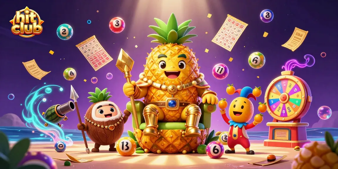 Experience the hit club excitement with vibrant lottery balls and animated casino elements in a dazzling 3D scene.
