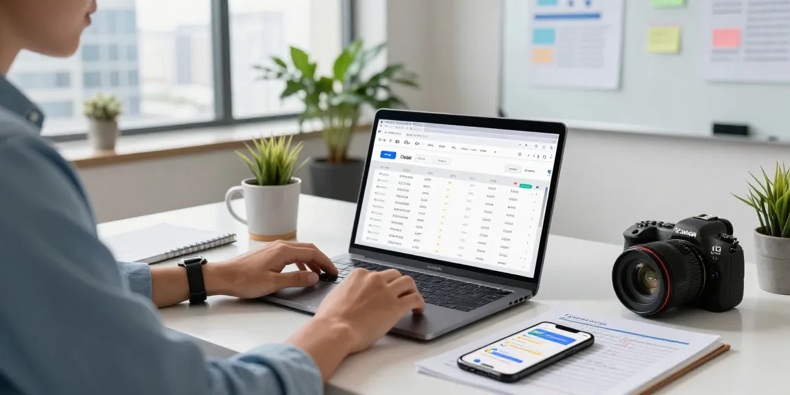 SEO specialist focused on pbn links indexing in a modern marketing workspace with analytical tools and strategic documents.